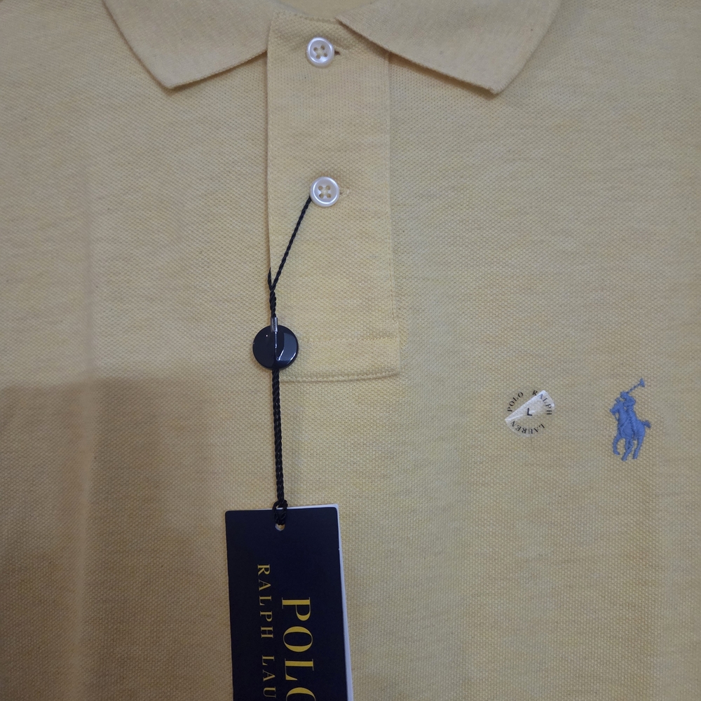Polo Ralph Lauren Yellow Men's Polo. Tags Say $95. Retails At $118 (See Pics)
